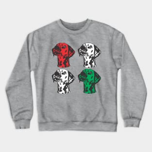 Dalmatian Christmas Art, Dalmatian Graphic, Dog Graphic Crewneck Sweatshirt